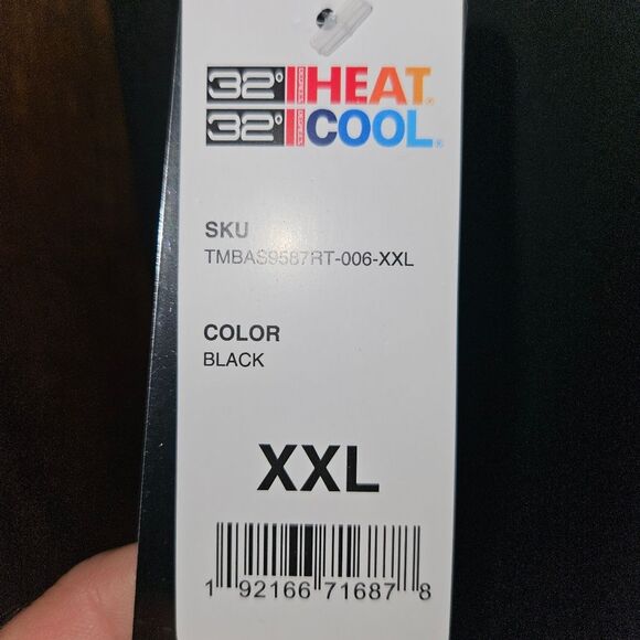 NWT 32 Degrees Cool Men’s Black T-Shirt XXL | Moisture-Wicking Active Tee - Picture 6 of 8